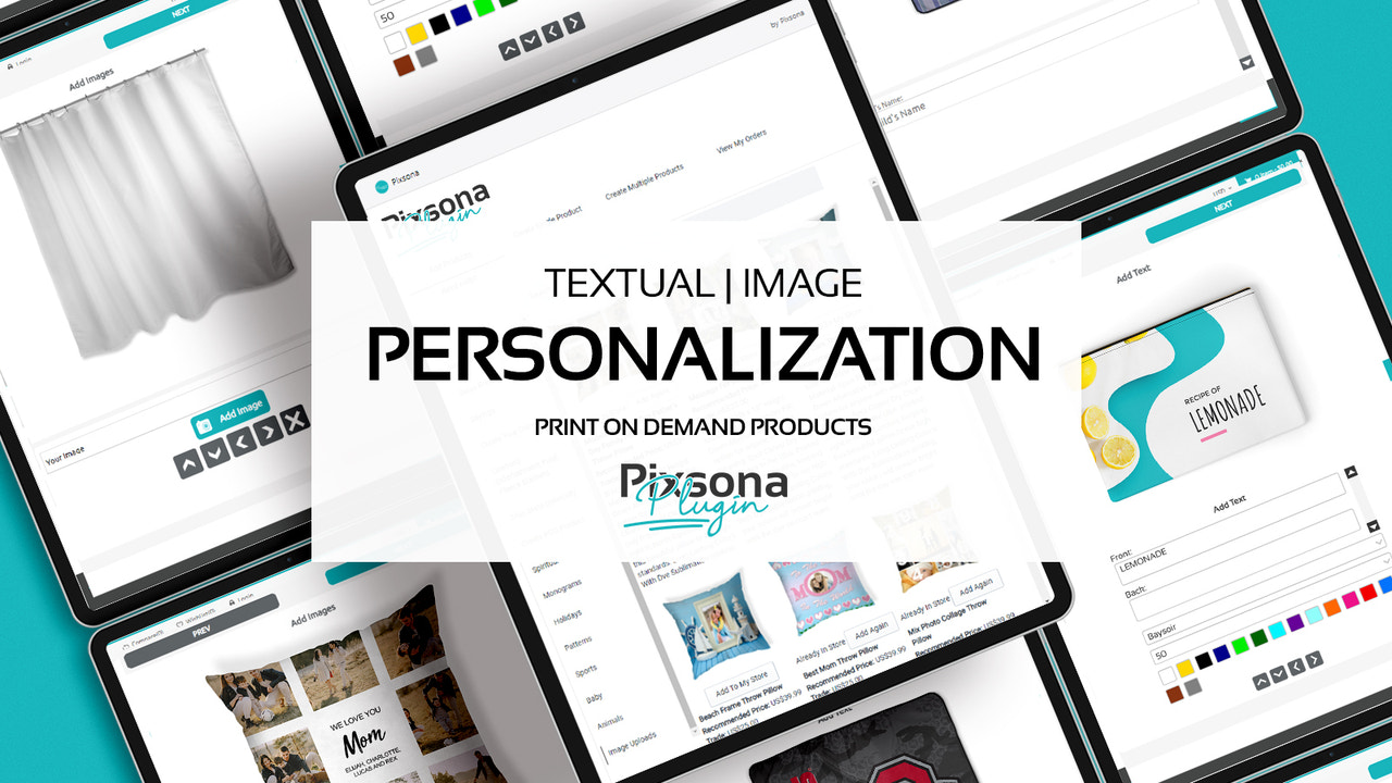 Pixsona Plugin | Produkt Personalisering | Live Förhandsgranskning