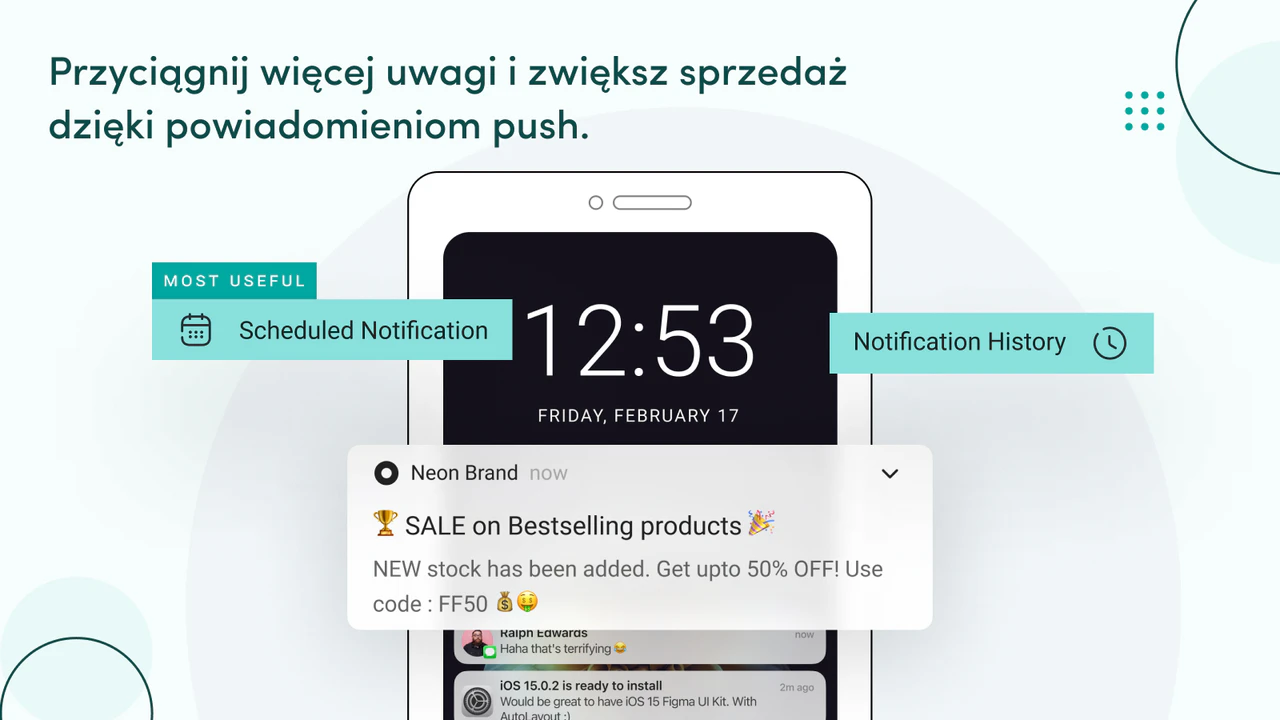 Użyj aplikacji mobilnej, by przykuć uwagę i zwiększyć sprzedaż.