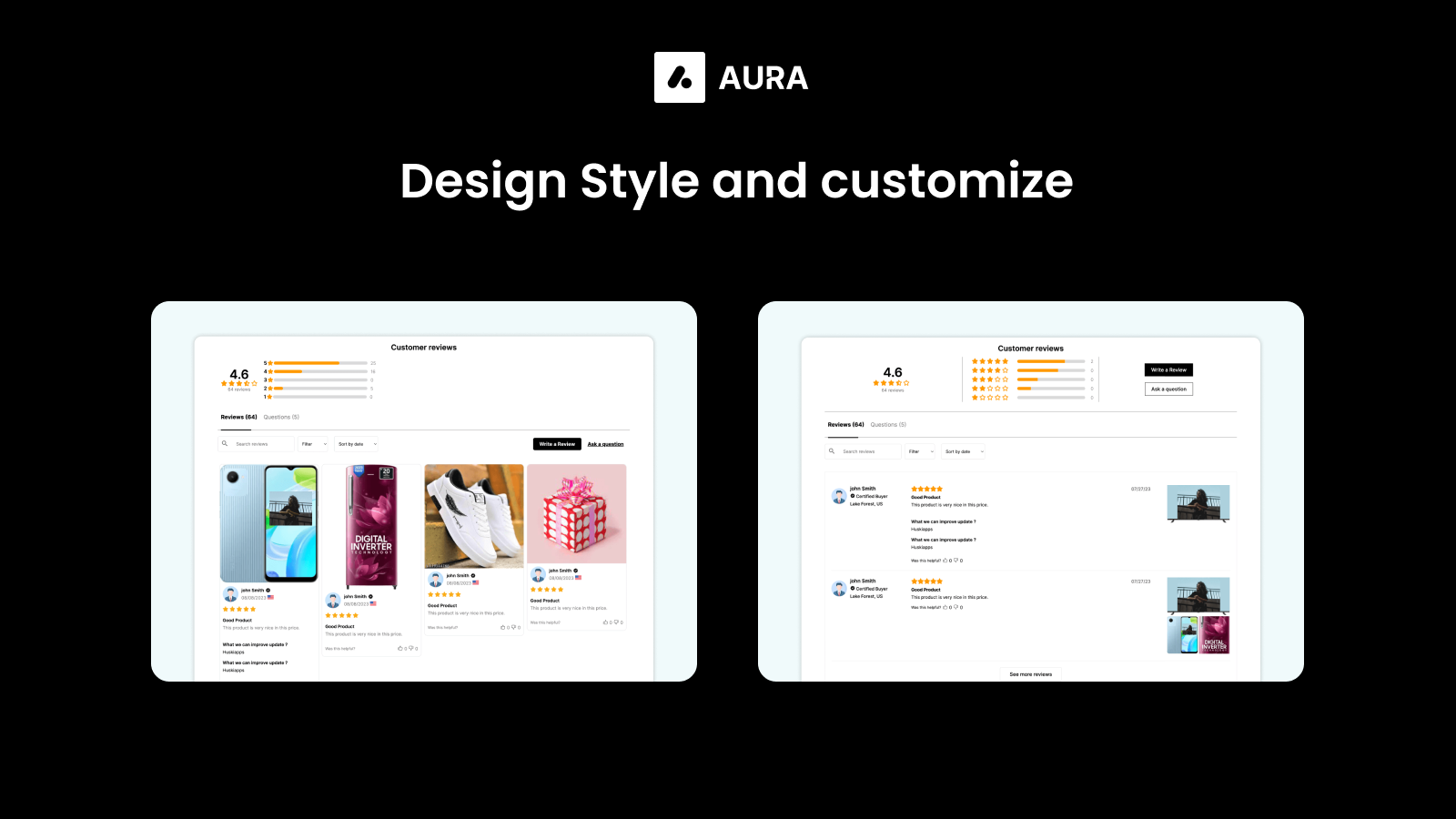 Personalize o Design - Aura
