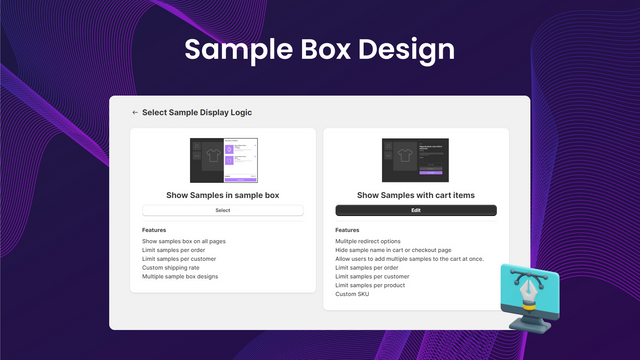 Design der Probenbox