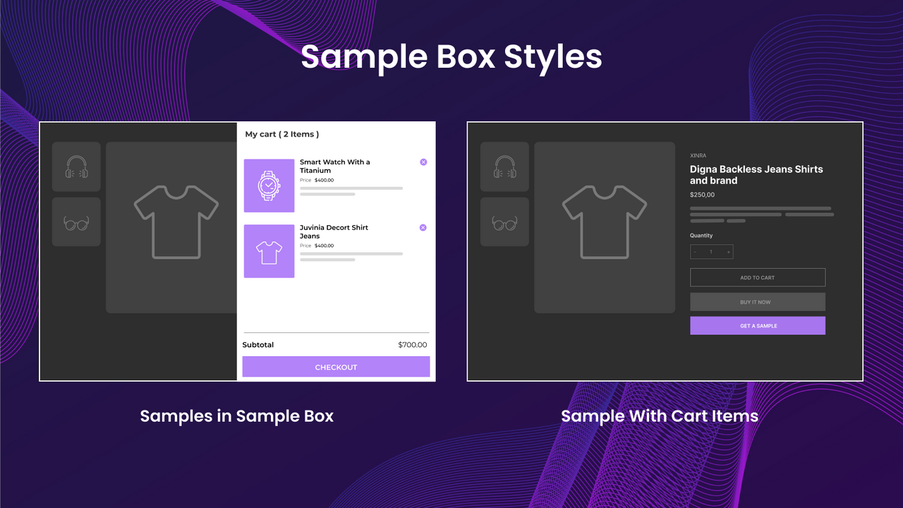 Produktprovbox Design