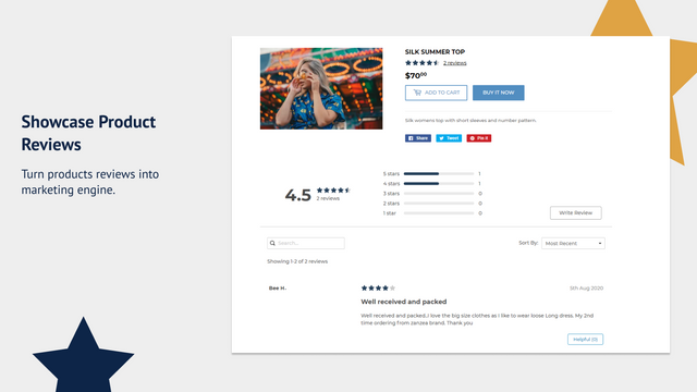 Showcase Product Reviews