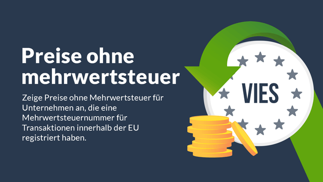 Preise ohne Mehrwertsteuer