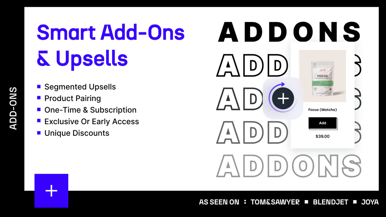 Smart Add-ons & Upsells