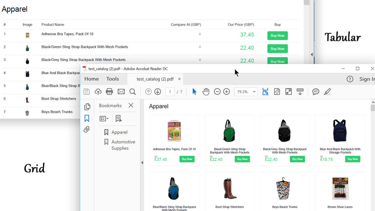 Exico Easy Catalog Builder Screenshot