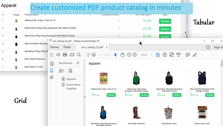 Exico Easy Catalog Builder Screenshot