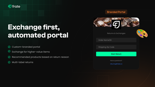 Exchange first, automated portal