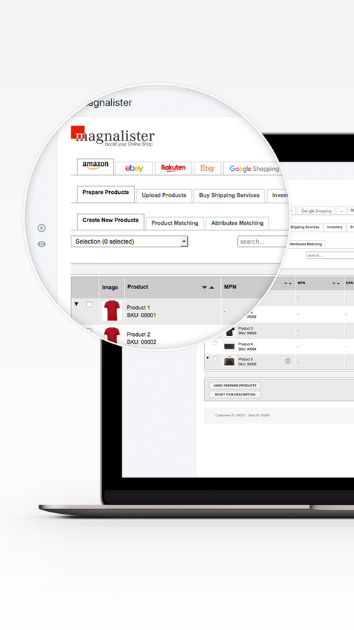 Productvoorbereiding voor Shopify en eBay, Amazon & Co
