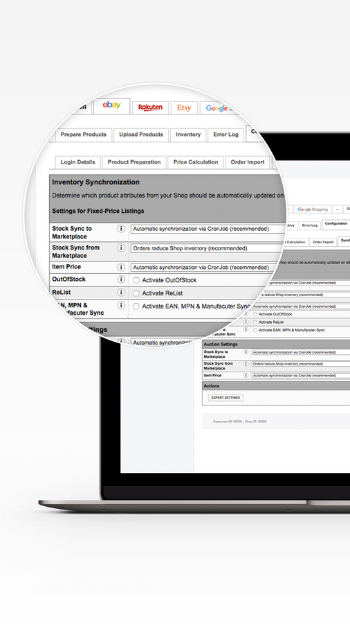 Features of the magnalister Shopify Multi Vendor App