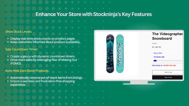 Stockninja key features banner image with screenshot