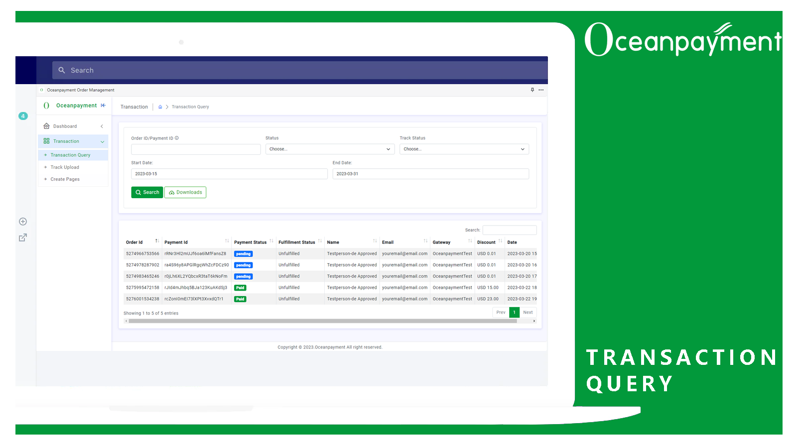 Transaction Query.