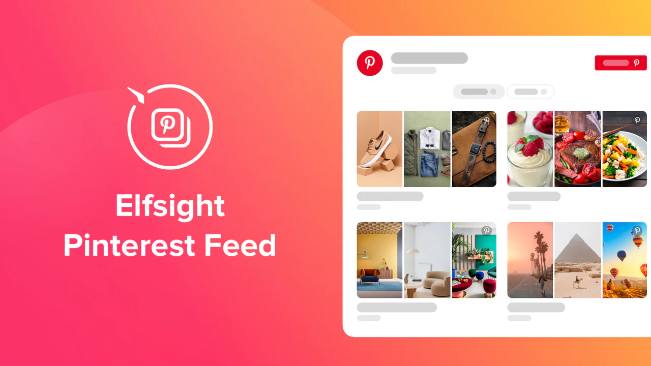 Feed do Pinterest para Shopify por Elfsight