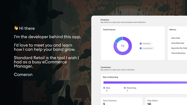 Track your store's KPIs