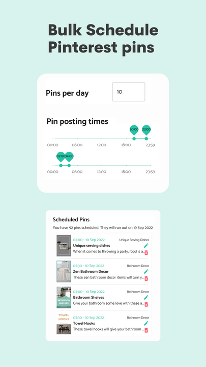 Programa en masa pines de Pinterest