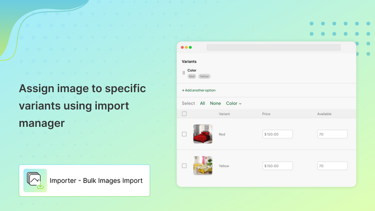 Importer ‑ Bulk Images Import Screenshot