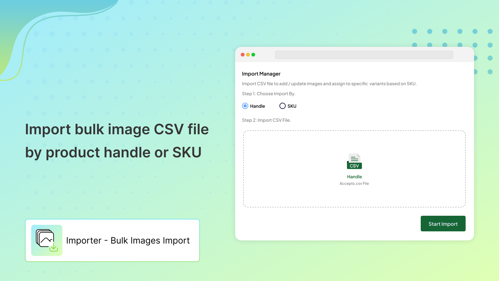 Importer ‑ Bulk Images Import Screenshot