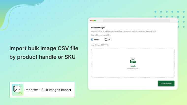 Importer ‑ Bulk Images Import Screenshot