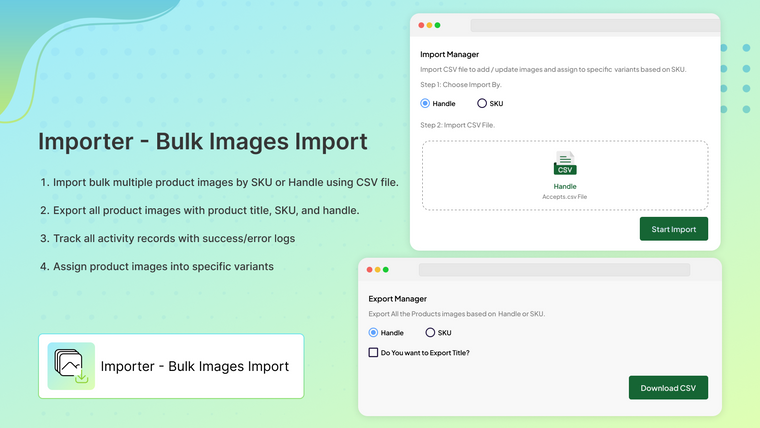 Importer ‑ Bulk Images Import Screenshot