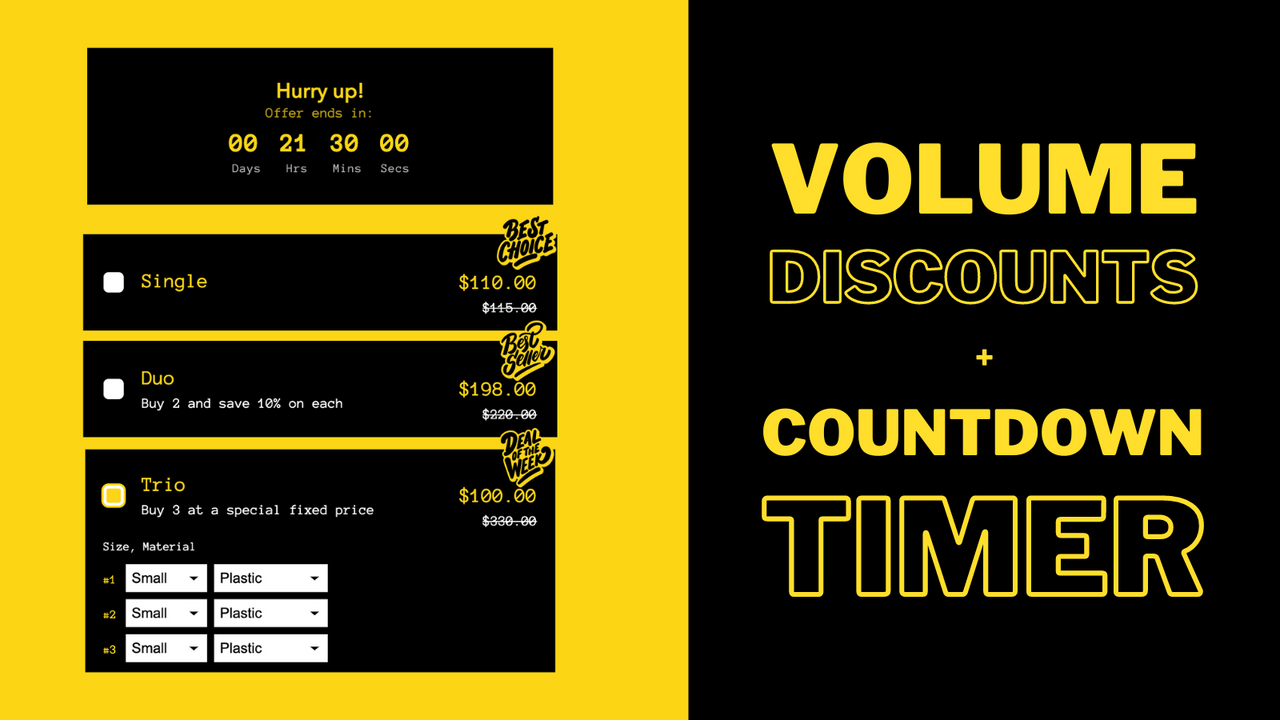 Descontos por Volume e Descontos por Quantidade do Bundle Bee