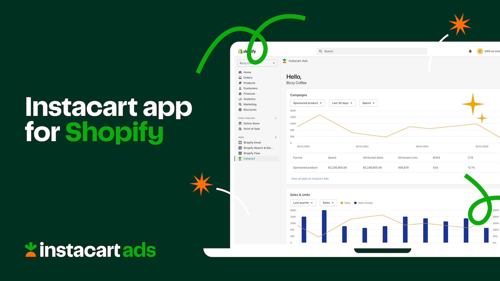 Instacart app til Shopify