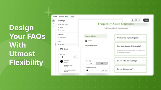 Design Your FAQs With Utmost Flexibility