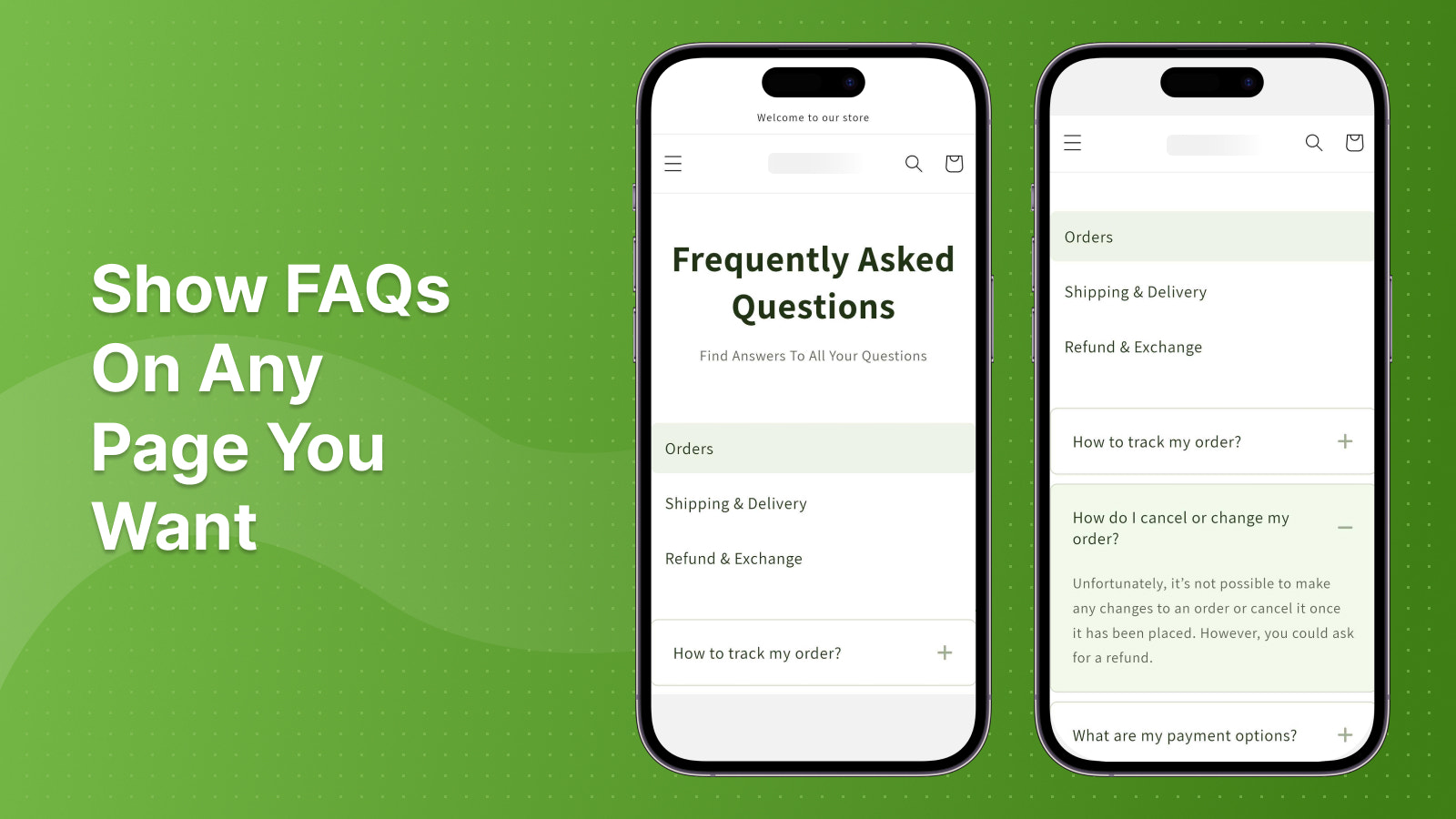 Show FAQs On Any Page You Want