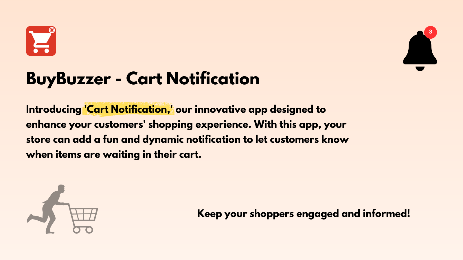 BuyBuzzer - Kurv Notifikation af AppifyCommerce