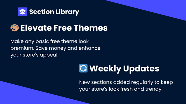 Two features of the app: Updates and Free Theme Boost