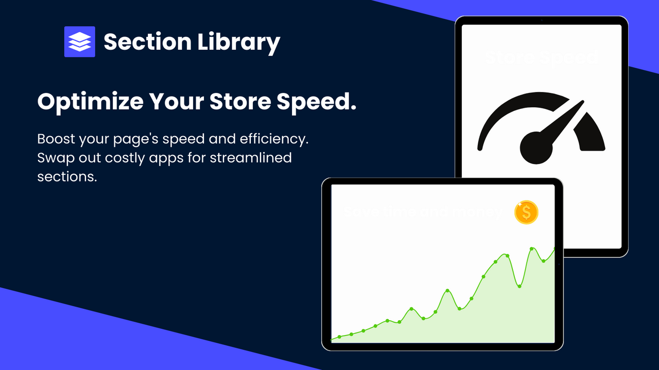 Une explication sur comment l'application peut bénéficier à la vitesse du magasin