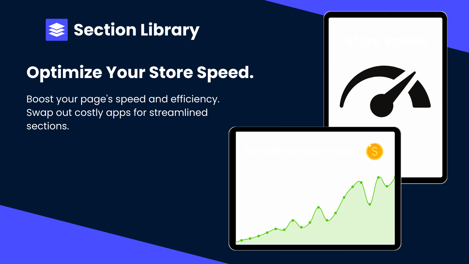 Een uitleg over hoe de app de snelheid van de winkel kan bevorderen