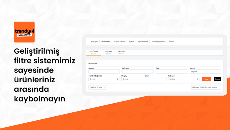 Entafix: Trendyol Entegrasyon Screenshot