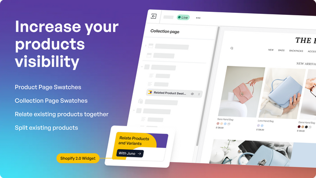 Shopify 2.0 Ingen kode widget