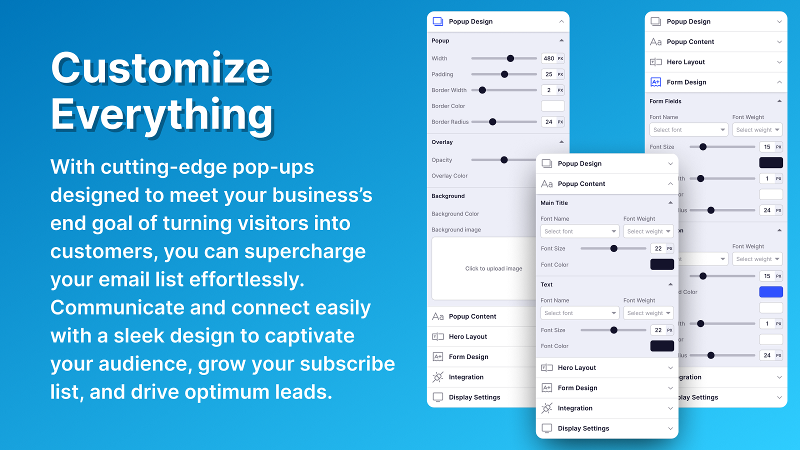 Smarter PopUp  customize everything