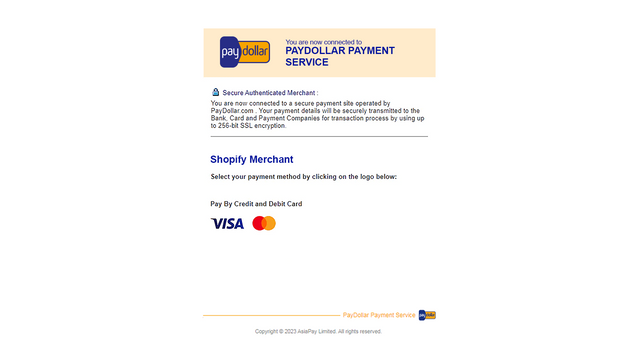 Select the payment methods