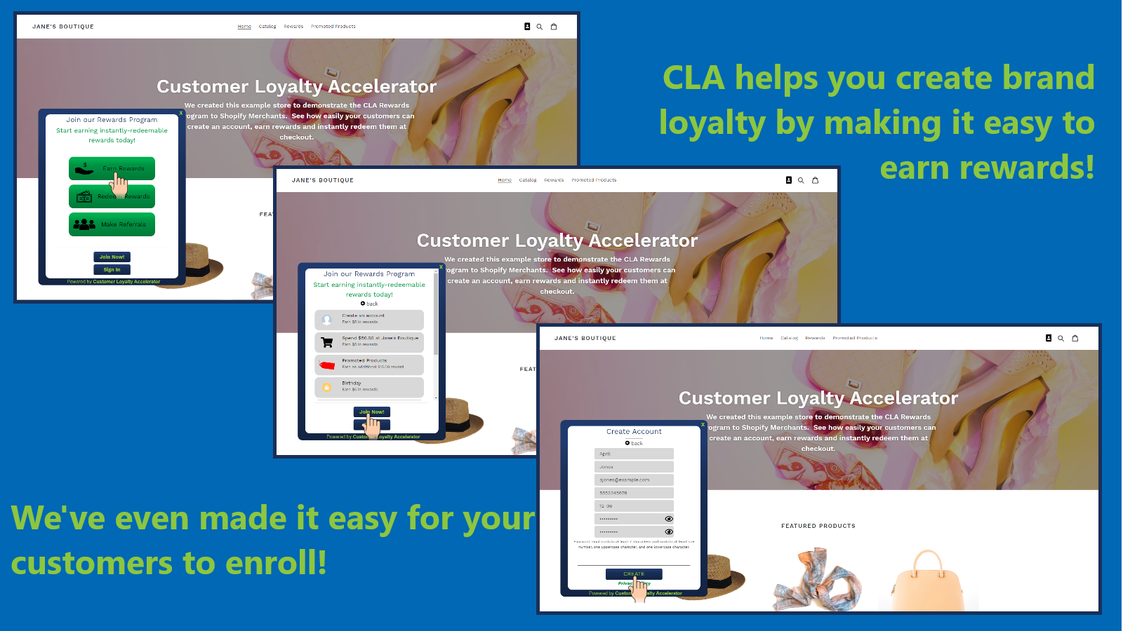 CLA: Loyalty Accelerator Screenshot