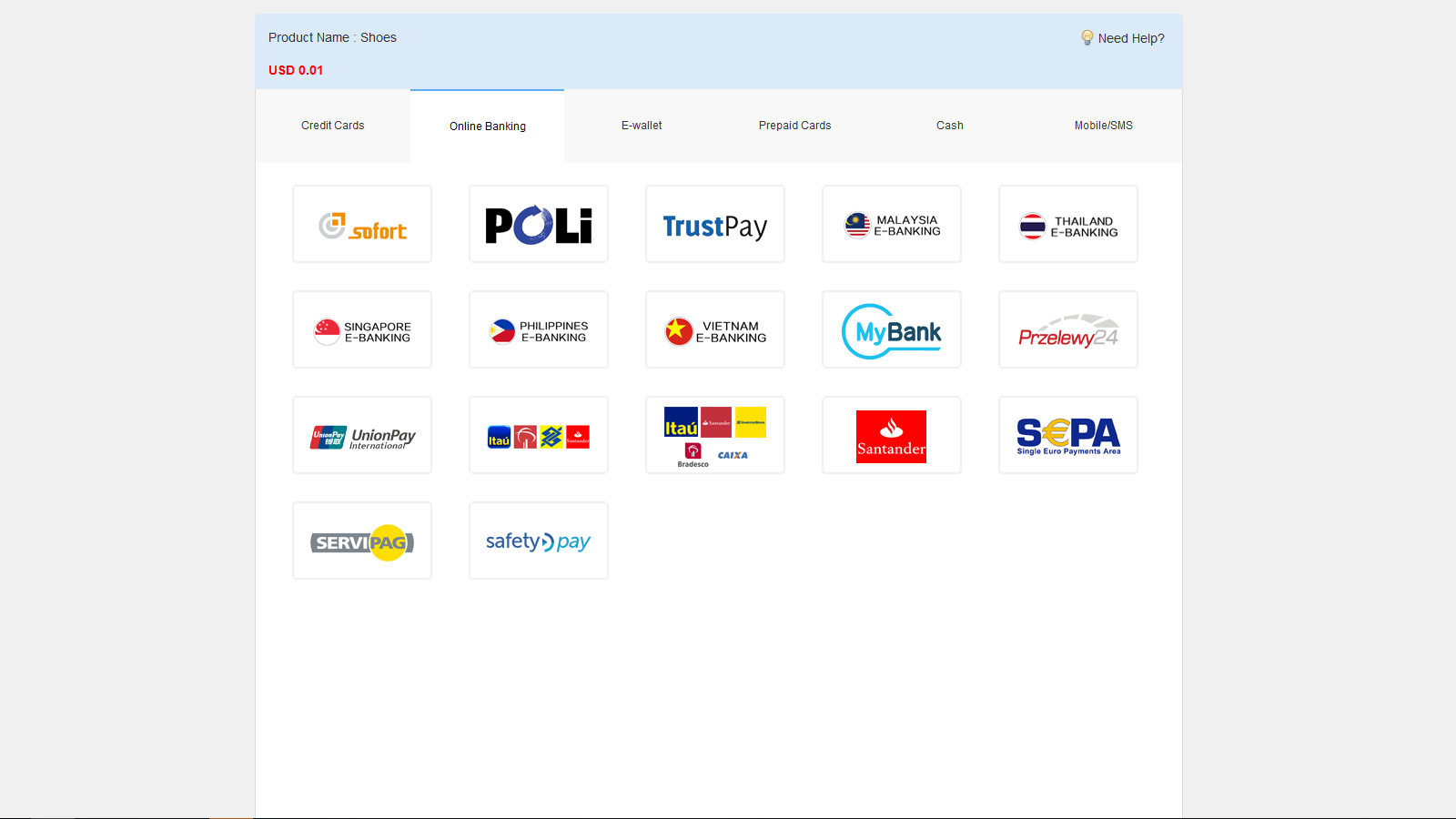 L.Pay Pay payment page.