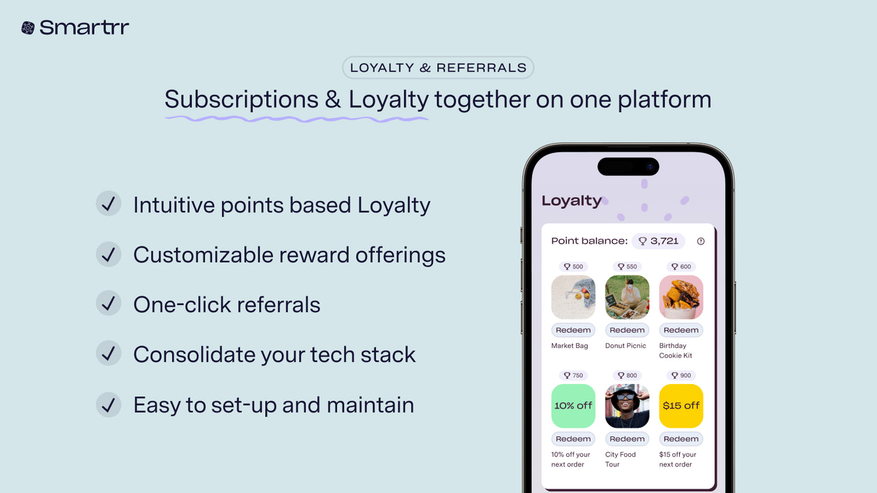 Smartrr has the tools to build powerful loyalty programs