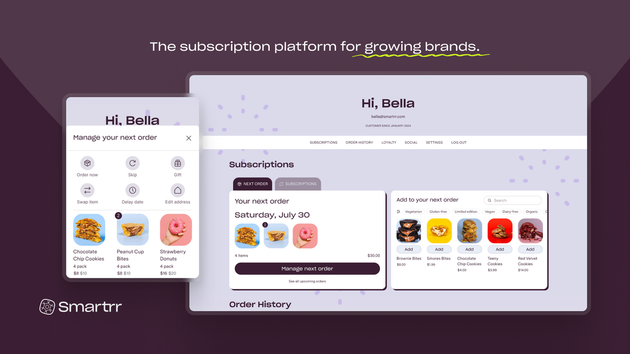 The subscription platform for growing brands.