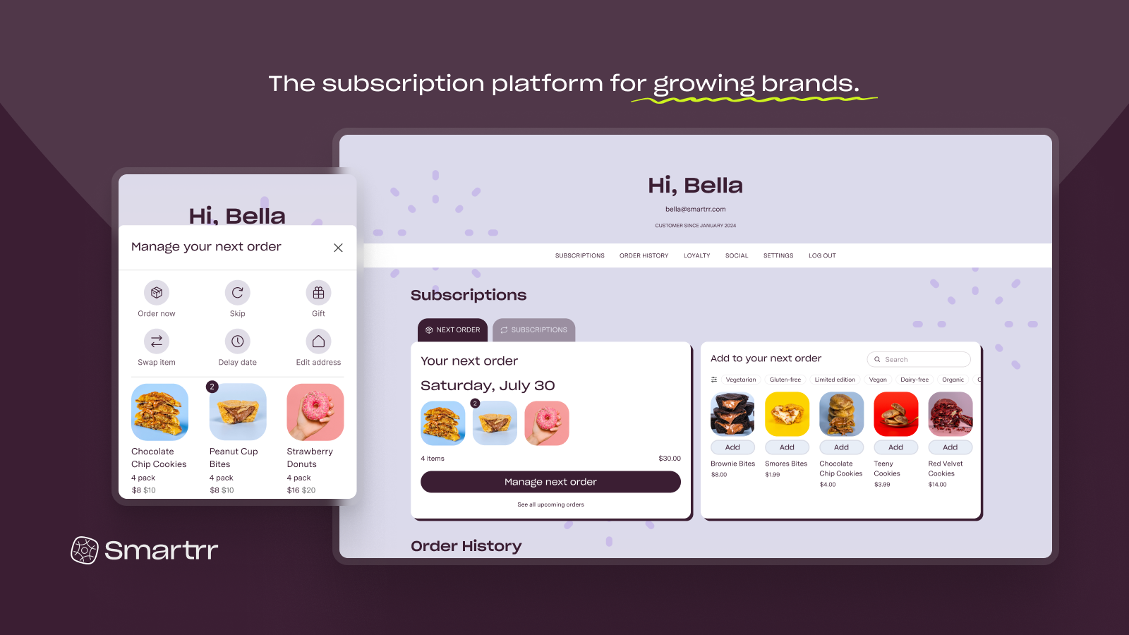 The subscription platform for growing brands.