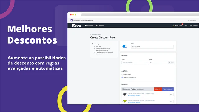 Crie descontos melhores com regras e requisitos avançados