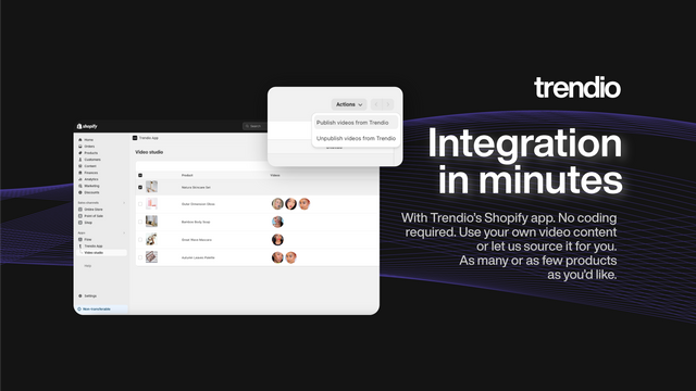 Integration in minutes