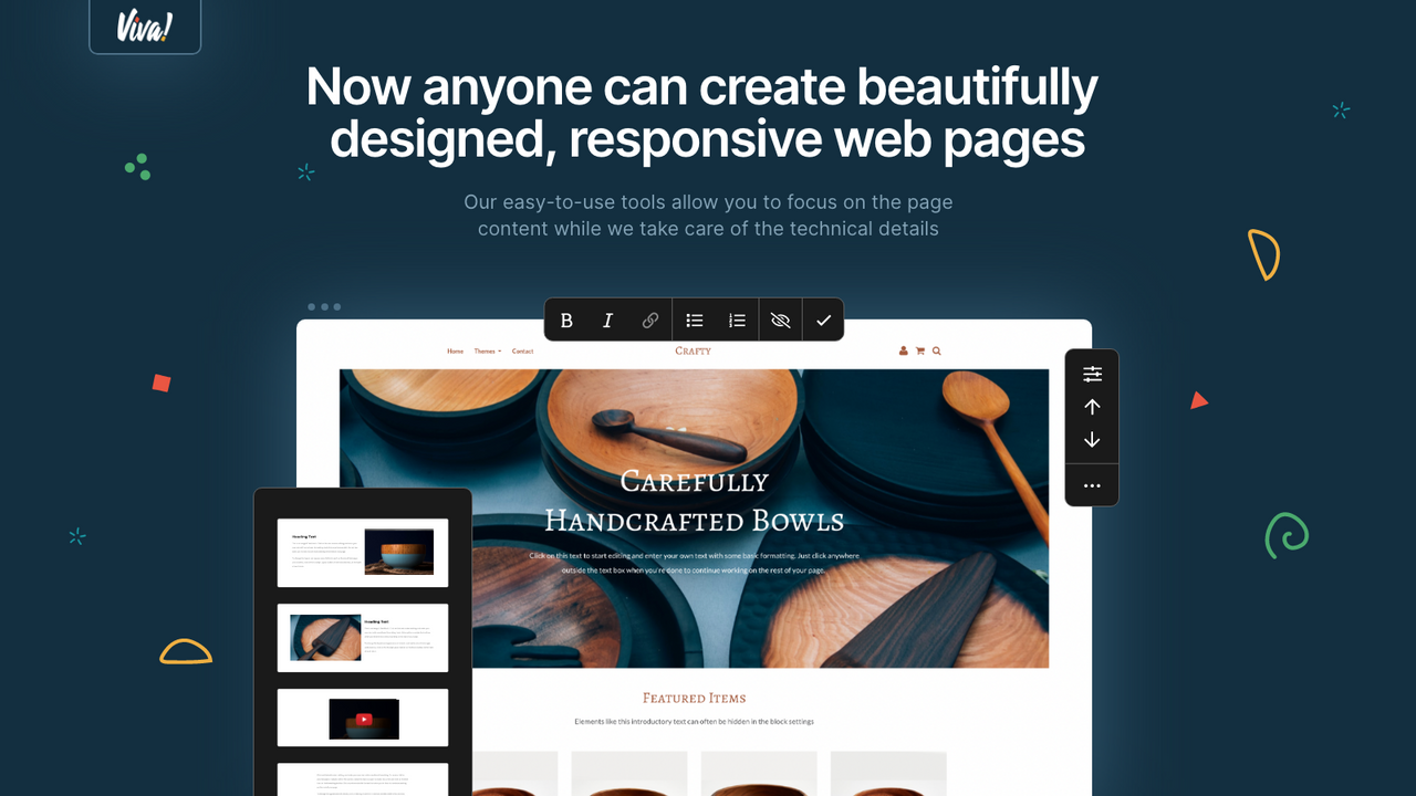 Now anyone can create beautifully designed, responsive web pages