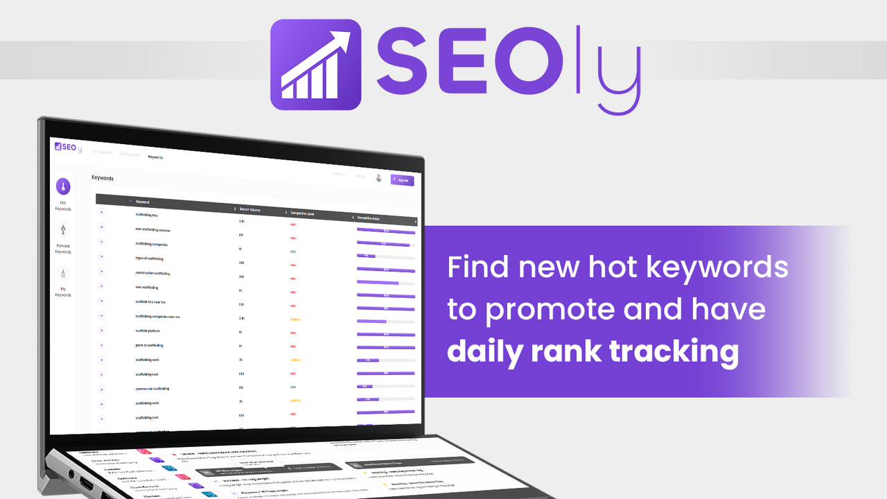 Find New Hot Keywords and Have Daily Rank Tracking