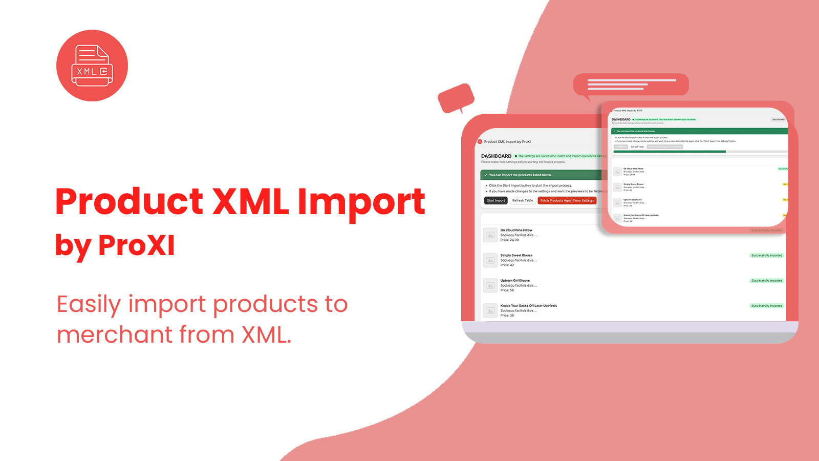 Produkt XML Import av ProXI Utvald Bild