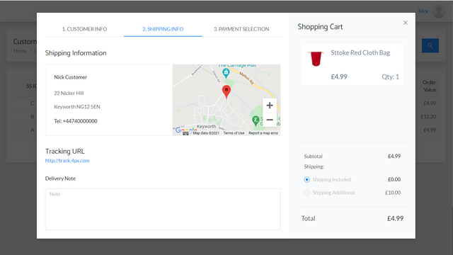 Commandes Dropship