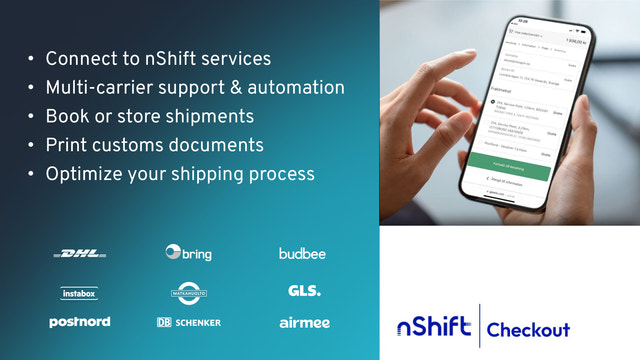 Delivery Checkout, automation, forsendelsesetiketter, afhentningspunkter