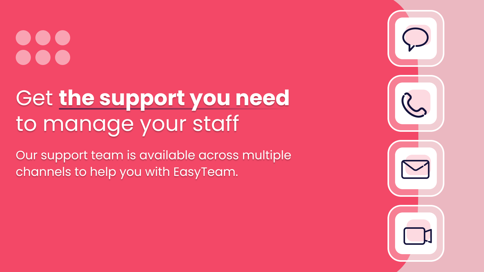 easyteam ondersteuning, point of sale, easyteam pos