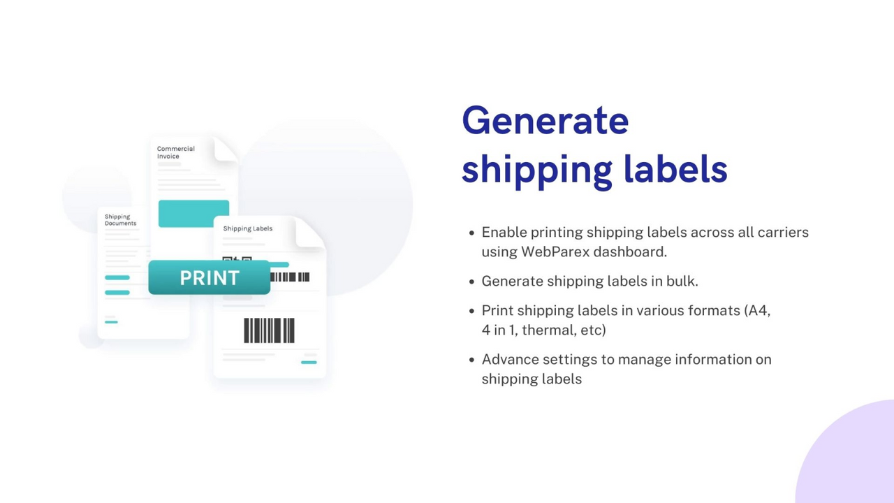 Generate Shipping Labels