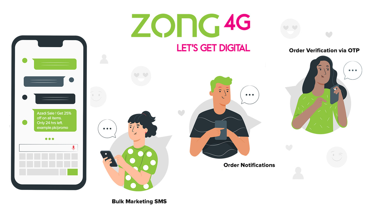 Zong ‑ Branded SMS Pakistan Screenshot