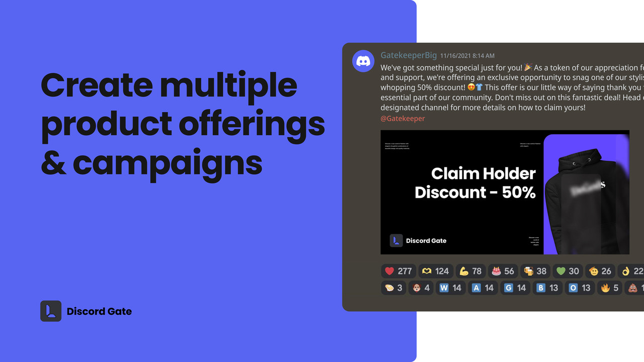 Create multiple product offerings & campaigns